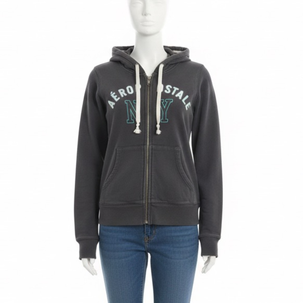 Aeropostale Womens Charcoal Hoodie